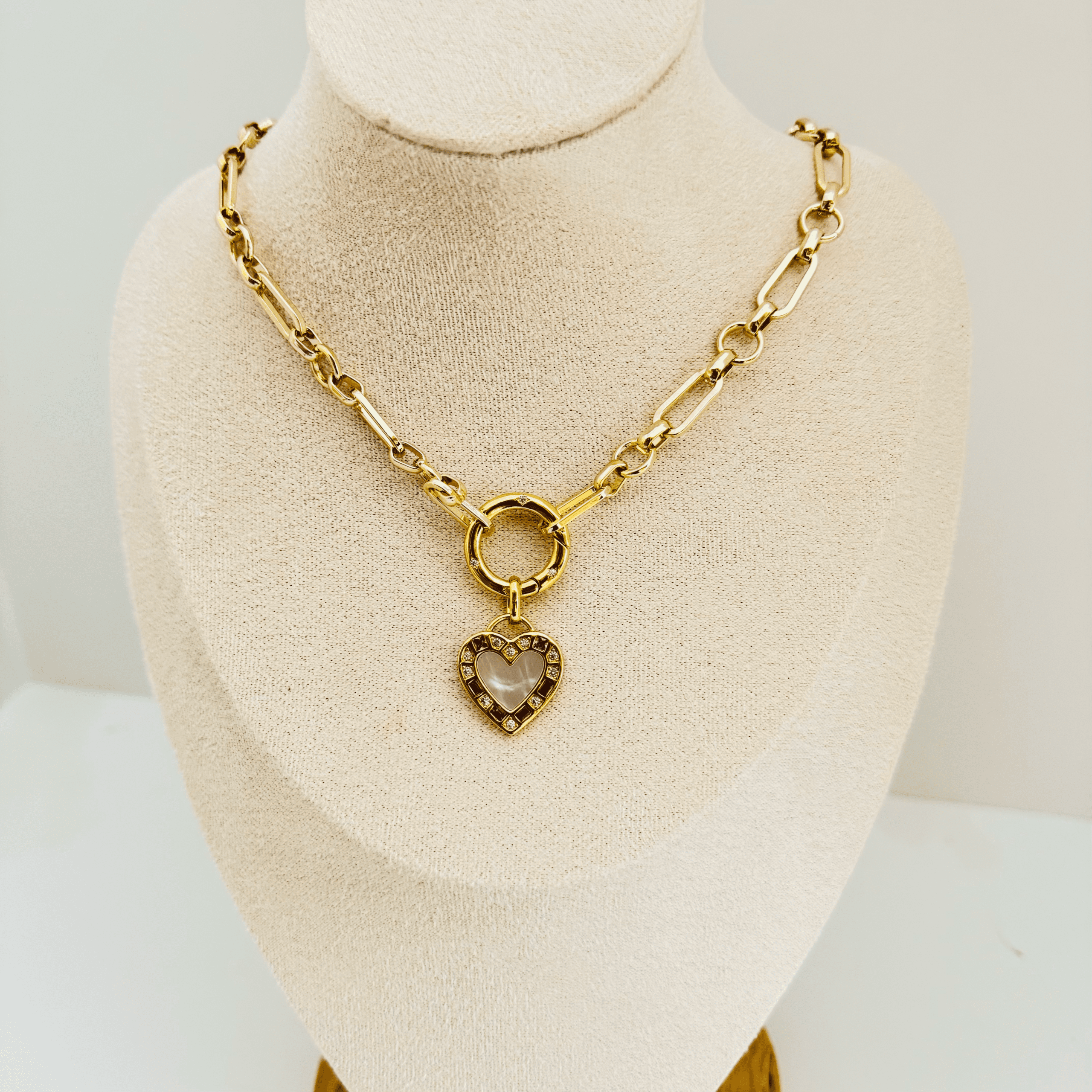 Gold Chain with LOVE Pendant